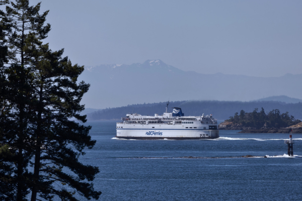 BC Ferry Arriving on Vancouver Island